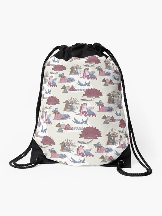 Dinosaws Drawstring Backpack