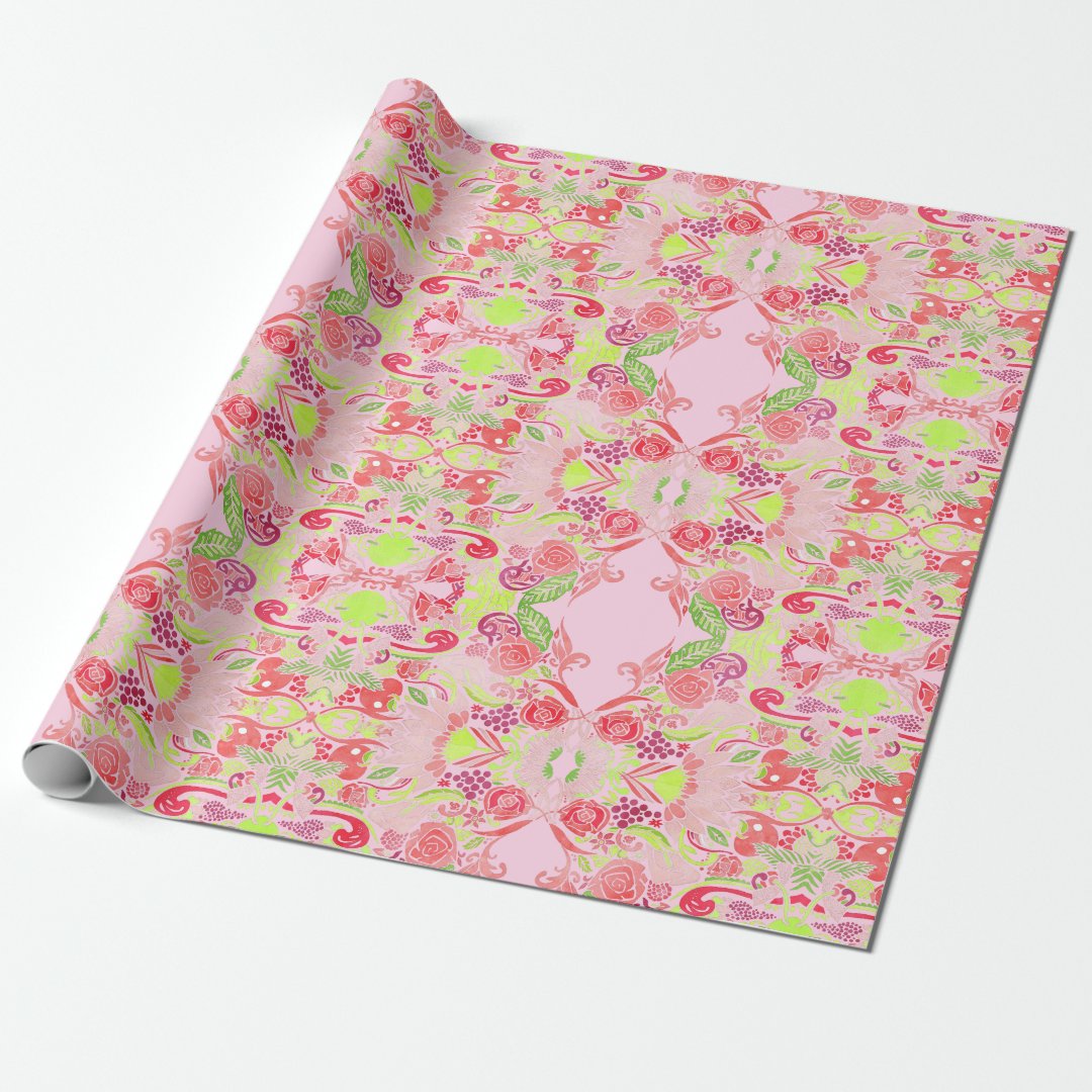 Floral + Rose Wrapping Paper