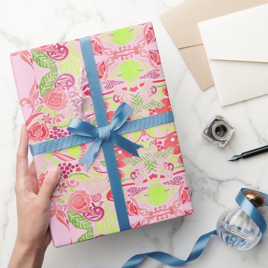 Floral + Rose Wrapping Paper