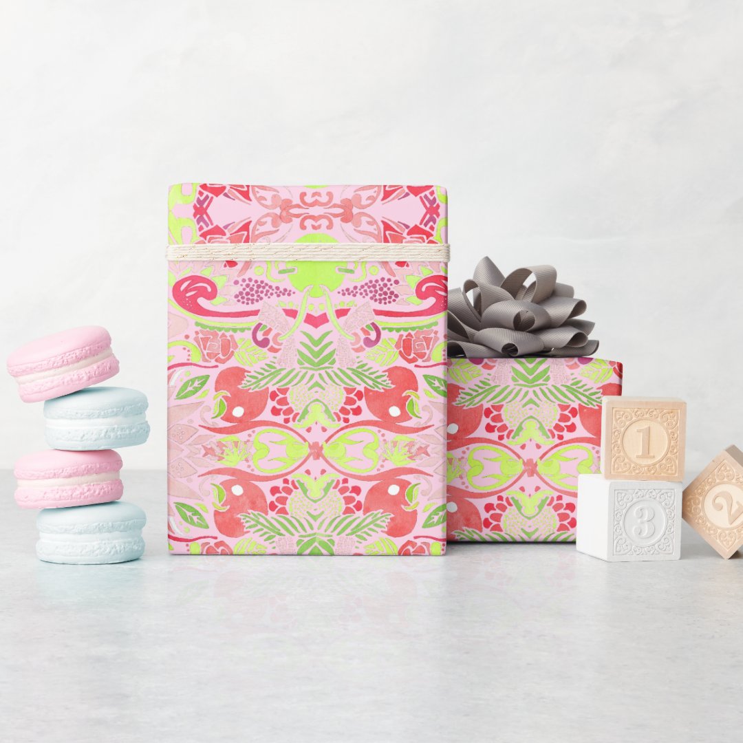 Floral + Rose Wrapping Paper