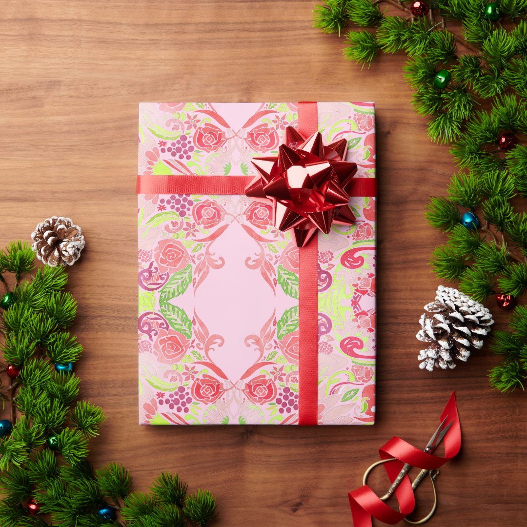 Floral + Rose Wrapping Paper