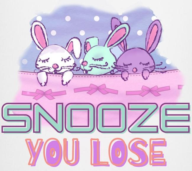 Snooze You Lose Bunnies Babygrow