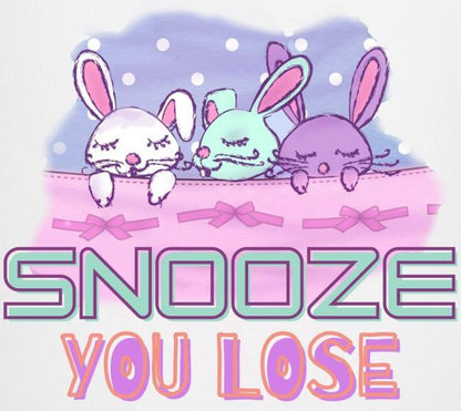 Snooze You Lose Bunnies Babygrow