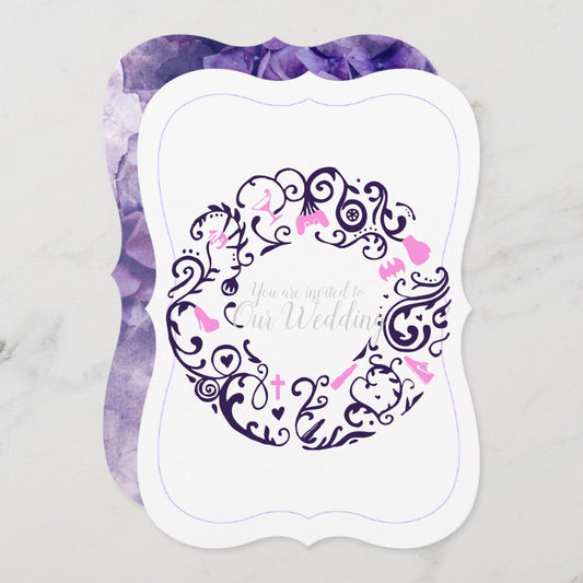 Lilac Wedding Invitation