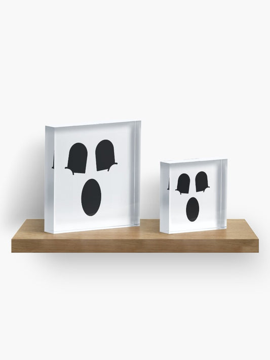 "It's a Ghost!" Acrylic Art Block